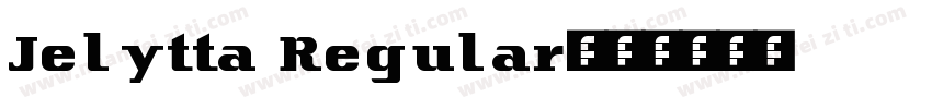 Jelytta Regular字体转换